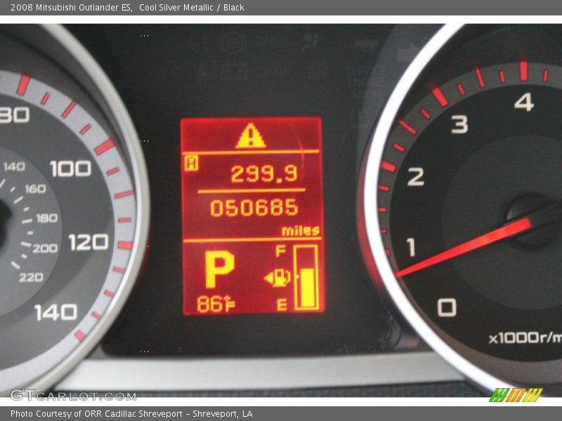 Cool Silver Metallic / Black 2008 Mitsubishi Outlander ES