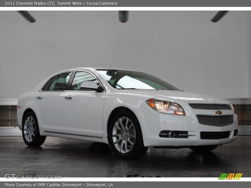 Summit White / Cocoa/Cashmere 2011 Chevrolet Malibu LTZ