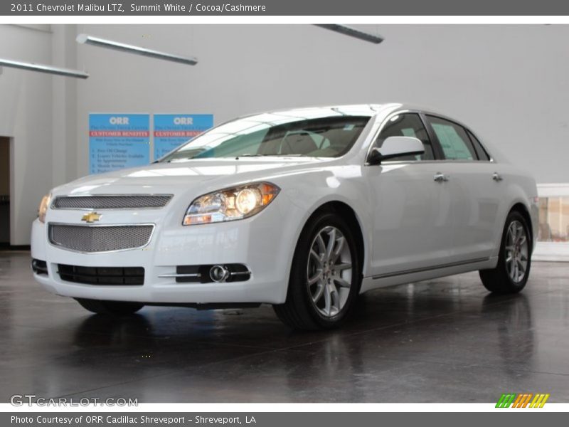 Summit White / Cocoa/Cashmere 2011 Chevrolet Malibu LTZ