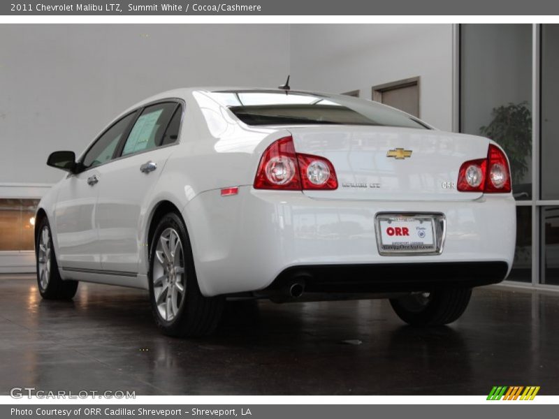 Summit White / Cocoa/Cashmere 2011 Chevrolet Malibu LTZ