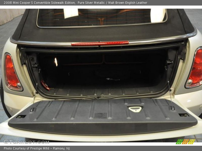 Pure Silver Metallic / Malt Brown English Leather 2008 Mini Cooper S Convertible Sidewalk Edition