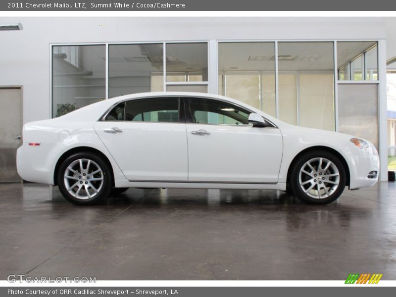 Summit White / Cocoa/Cashmere 2011 Chevrolet Malibu LTZ