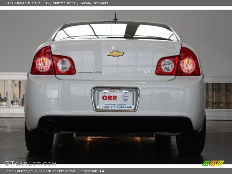 Summit White / Cocoa/Cashmere 2011 Chevrolet Malibu LTZ
