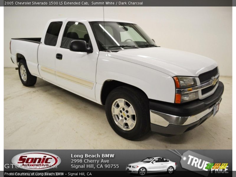 Summit White / Dark Charcoal 2005 Chevrolet Silverado 1500 LS Extended Cab