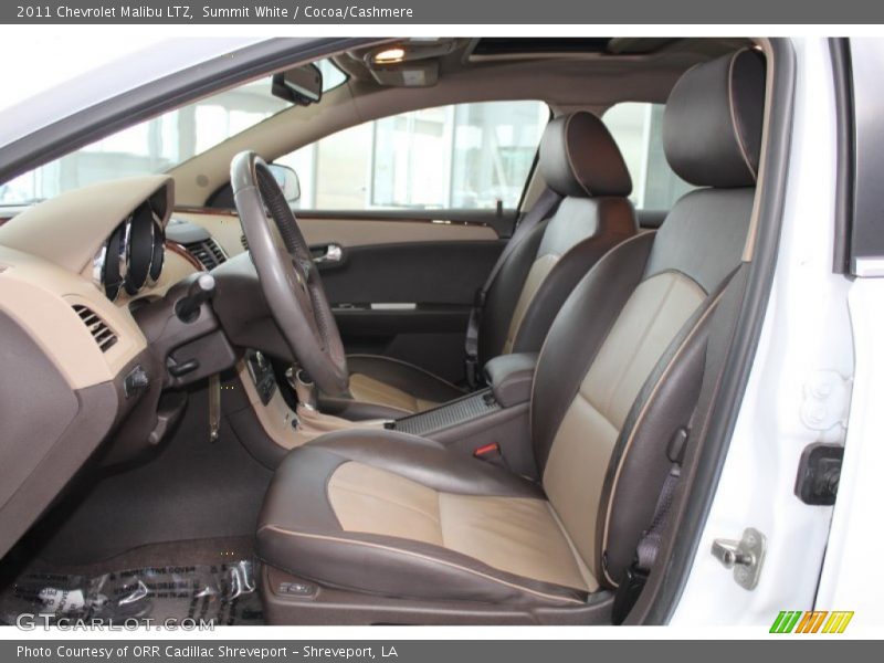 Front Seat of 2011 Malibu LTZ
