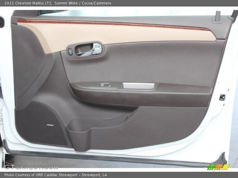Summit White / Cocoa/Cashmere 2011 Chevrolet Malibu LTZ