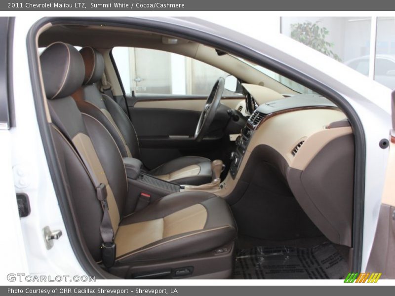 Summit White / Cocoa/Cashmere 2011 Chevrolet Malibu LTZ