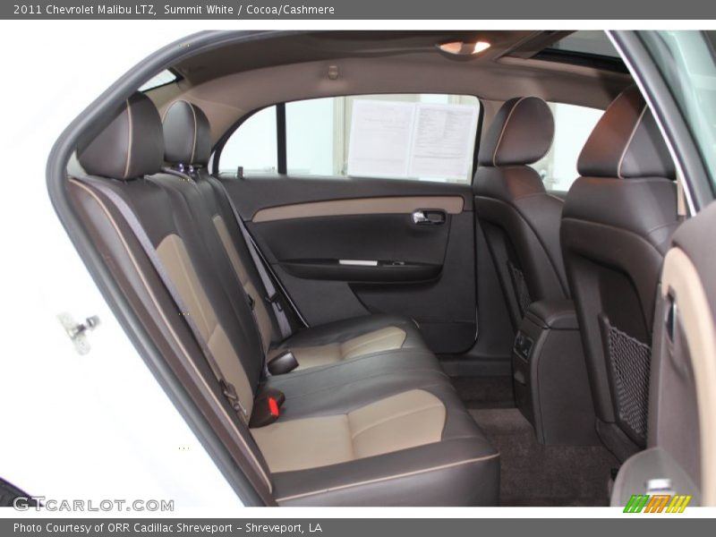 Rear Seat of 2011 Malibu LTZ