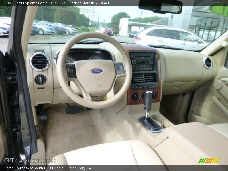 Carbon Metallic / Camel 2007 Ford Explorer Eddie Bauer 4x4