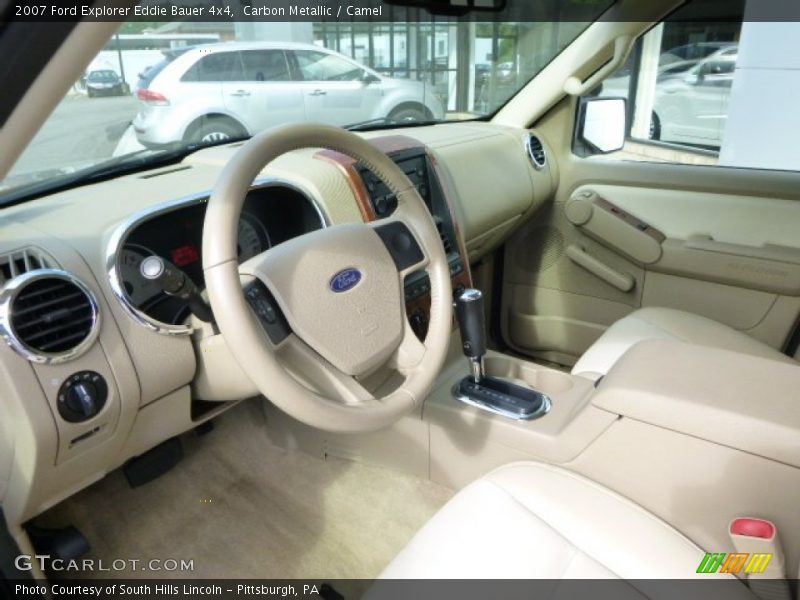 Carbon Metallic / Camel 2007 Ford Explorer Eddie Bauer 4x4