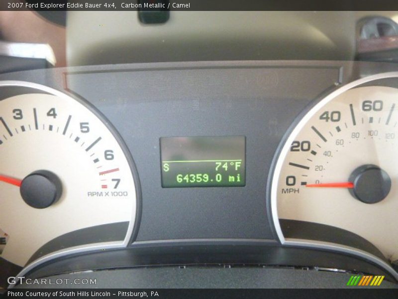 Carbon Metallic / Camel 2007 Ford Explorer Eddie Bauer 4x4