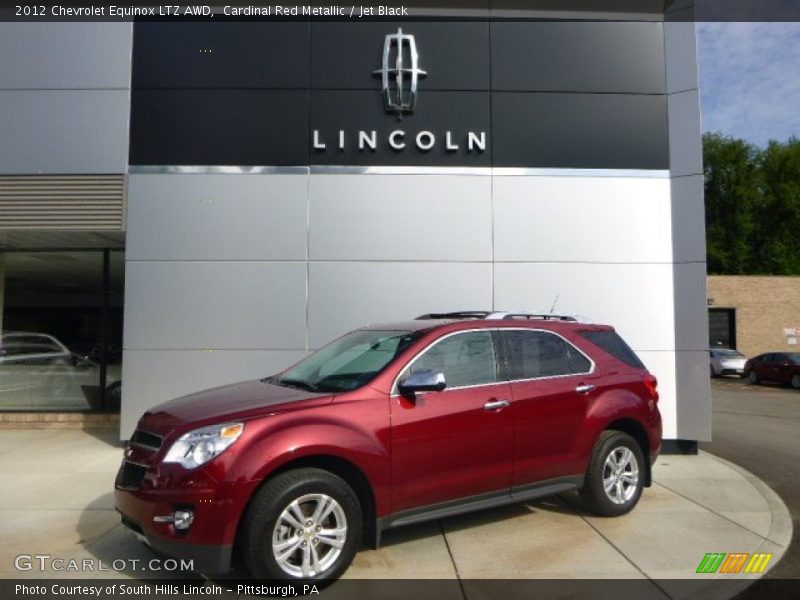 Cardinal Red Metallic / Jet Black 2012 Chevrolet Equinox LTZ AWD