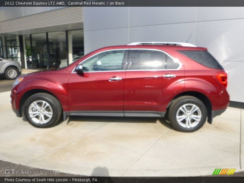 Cardinal Red Metallic / Jet Black 2012 Chevrolet Equinox LTZ AWD