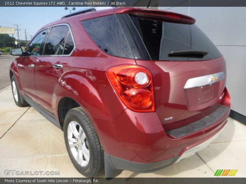 Cardinal Red Metallic / Jet Black 2012 Chevrolet Equinox LTZ AWD