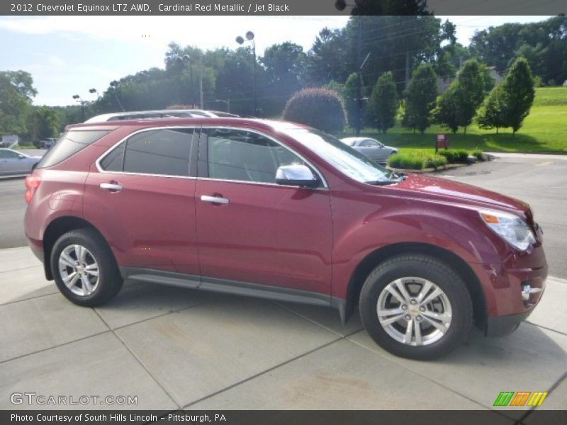 Cardinal Red Metallic / Jet Black 2012 Chevrolet Equinox LTZ AWD