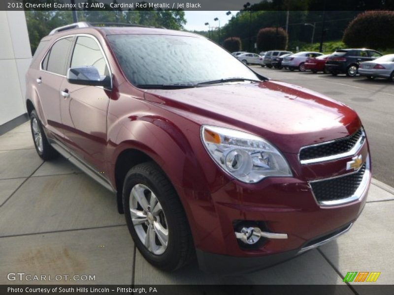 Cardinal Red Metallic / Jet Black 2012 Chevrolet Equinox LTZ AWD