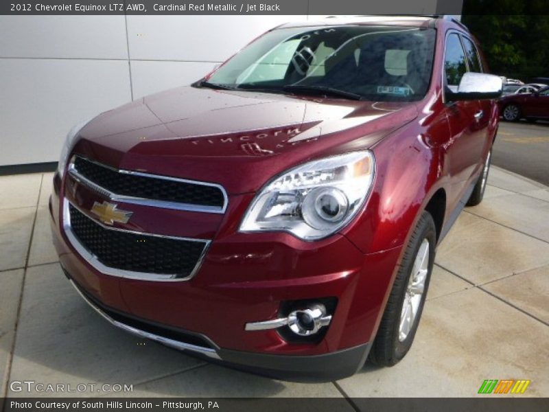 Cardinal Red Metallic / Jet Black 2012 Chevrolet Equinox LTZ AWD