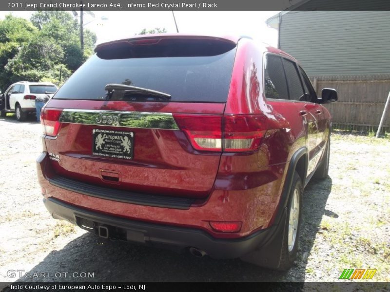 Inferno Red Crystal Pearl / Black 2011 Jeep Grand Cherokee Laredo 4x4