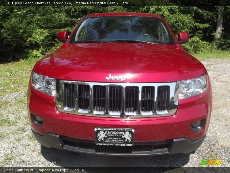Inferno Red Crystal Pearl / Black 2011 Jeep Grand Cherokee Laredo 4x4