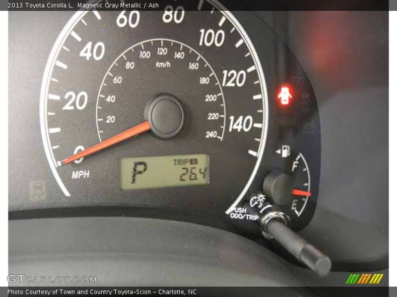 Magnetic Gray Metallic / Ash 2013 Toyota Corolla L