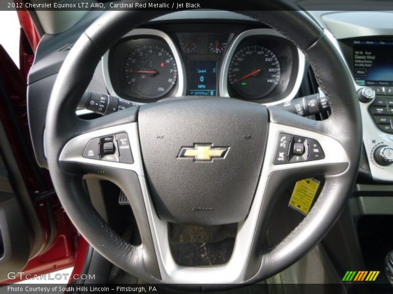 Cardinal Red Metallic / Jet Black 2012 Chevrolet Equinox LTZ AWD