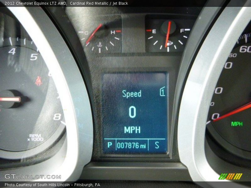 Cardinal Red Metallic / Jet Black 2012 Chevrolet Equinox LTZ AWD