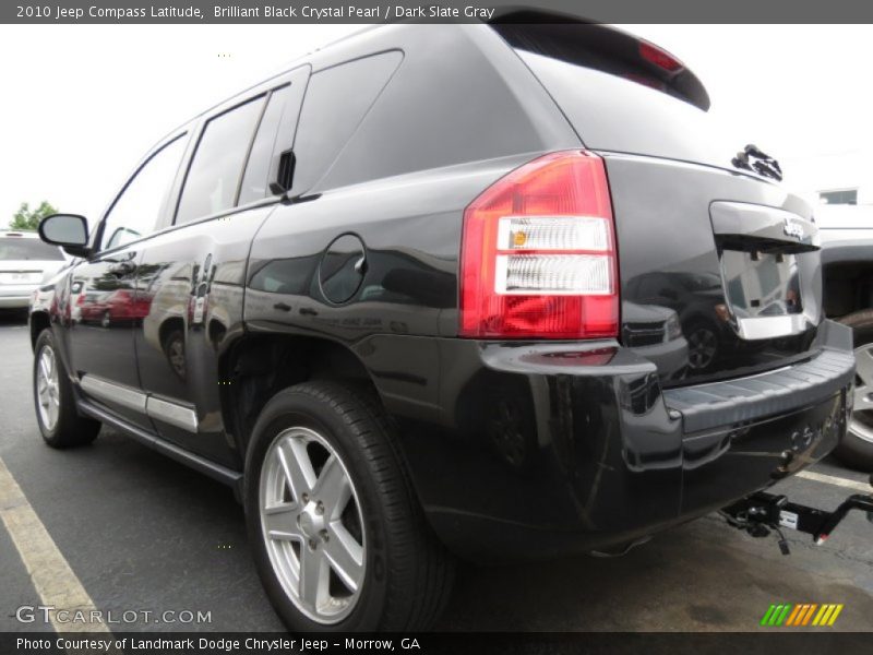 Brilliant Black Crystal Pearl / Dark Slate Gray 2010 Jeep Compass Latitude