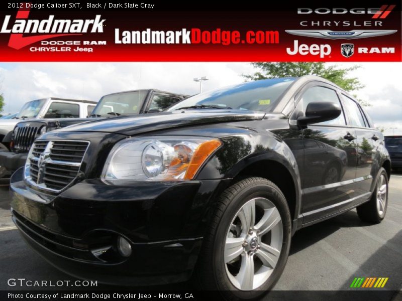 Black / Dark Slate Gray 2012 Dodge Caliber SXT