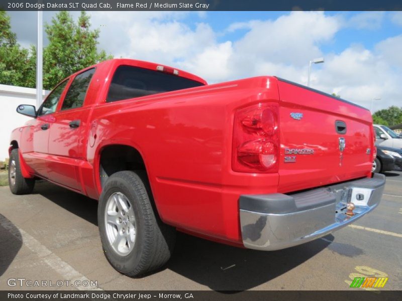 Flame Red / Medium Slate Gray 2006 Dodge Dakota SLT Quad Cab