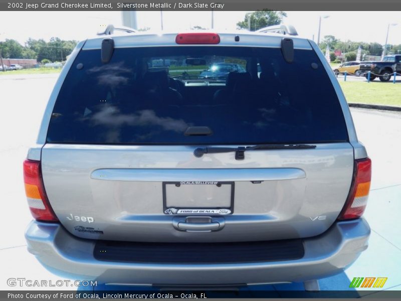 Silverstone Metallic / Dark Slate Gray 2002 Jeep Grand Cherokee Limited