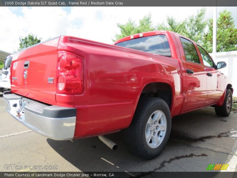Flame Red / Medium Slate Gray 2006 Dodge Dakota SLT Quad Cab