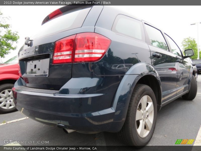 Fathom Blue Pearl / Black 2013 Dodge Journey American Value Package