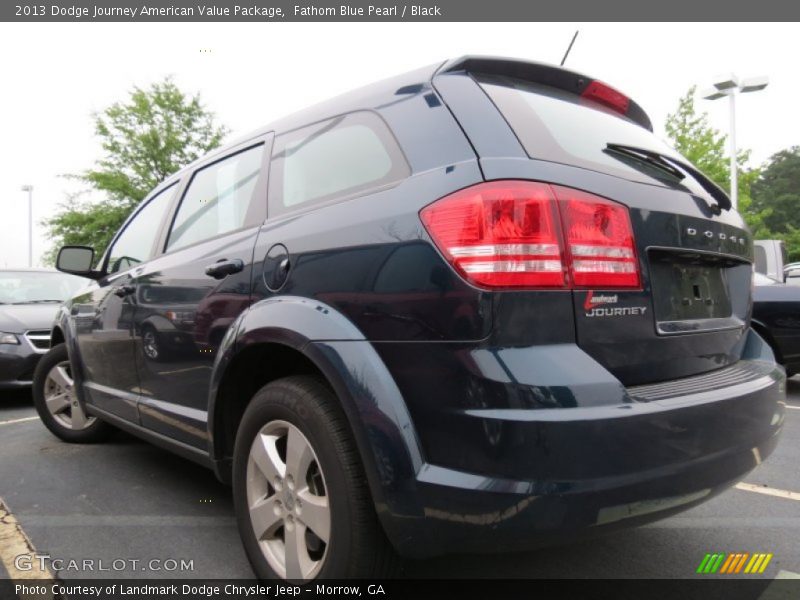 Fathom Blue Pearl / Black 2013 Dodge Journey American Value Package