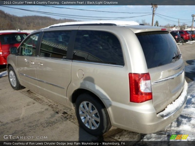 Cashmere Pearl / Black/Light Graystone 2013 Chrysler Town & Country Touring