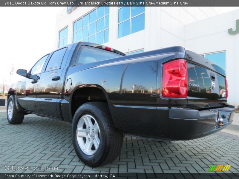 Brilliant Black Crystal Pearl / Dark Slate Gray/Medium Slate Gray 2011 Dodge Dakota Big Horn Crew Cab