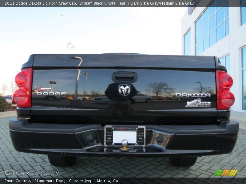 Brilliant Black Crystal Pearl / Dark Slate Gray/Medium Slate Gray 2011 Dodge Dakota Big Horn Crew Cab