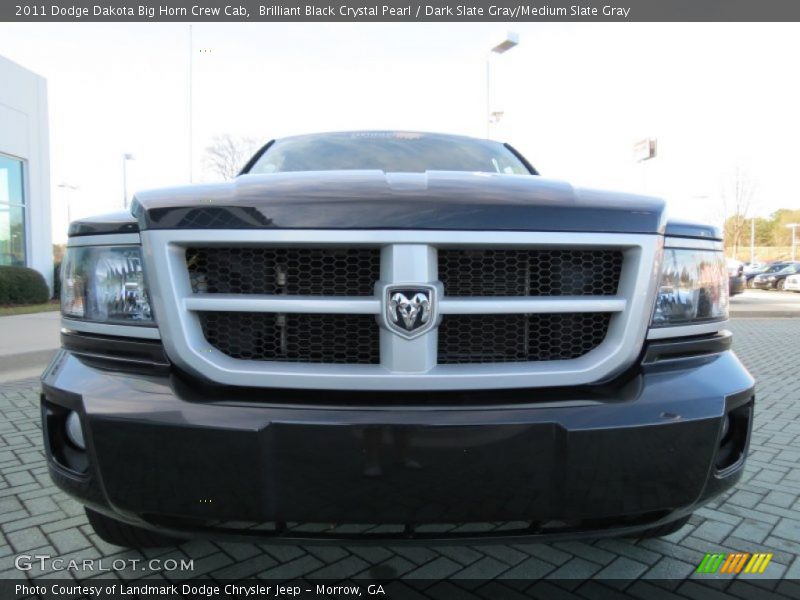 Brilliant Black Crystal Pearl / Dark Slate Gray/Medium Slate Gray 2011 Dodge Dakota Big Horn Crew Cab