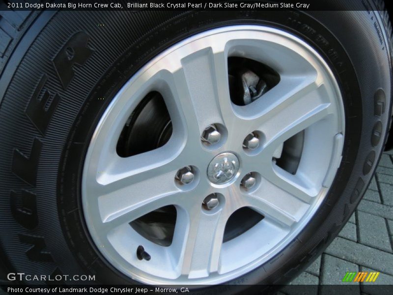 Brilliant Black Crystal Pearl / Dark Slate Gray/Medium Slate Gray 2011 Dodge Dakota Big Horn Crew Cab