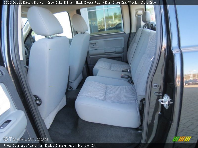 Brilliant Black Crystal Pearl / Dark Slate Gray/Medium Slate Gray 2011 Dodge Dakota Big Horn Crew Cab