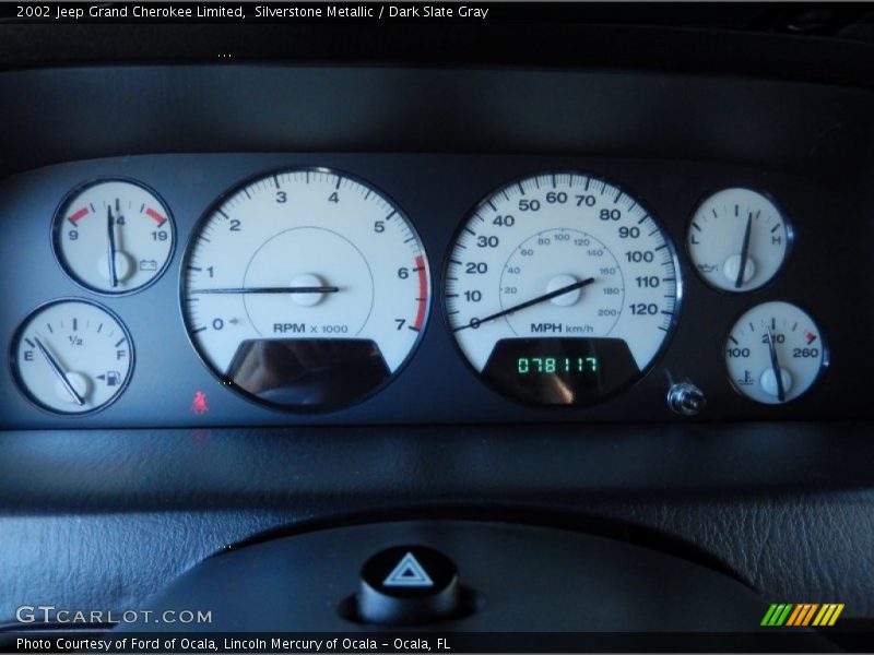  2002 Grand Cherokee Limited Limited Gauges