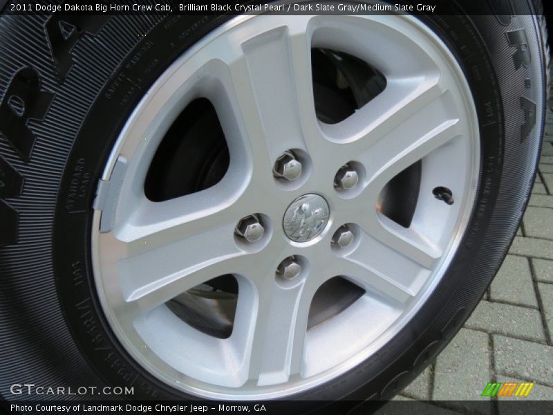 Brilliant Black Crystal Pearl / Dark Slate Gray/Medium Slate Gray 2011 Dodge Dakota Big Horn Crew Cab
