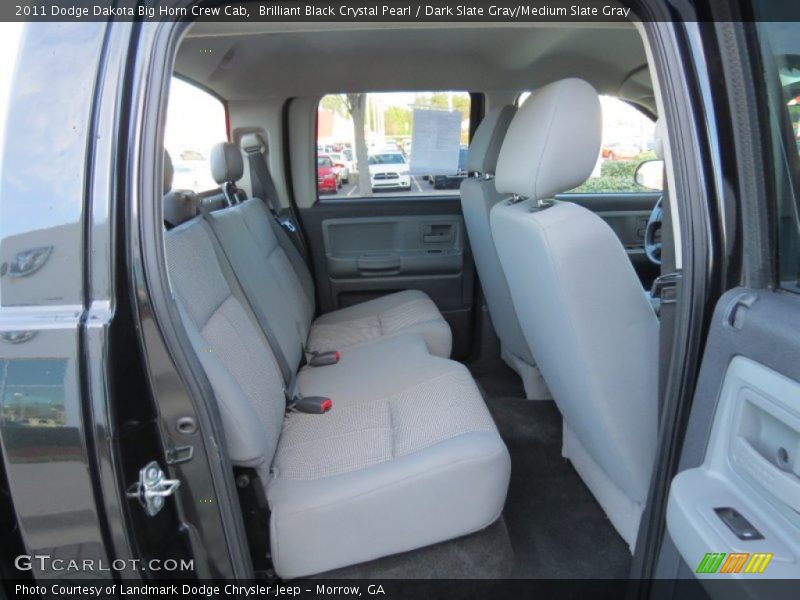 Brilliant Black Crystal Pearl / Dark Slate Gray/Medium Slate Gray 2011 Dodge Dakota Big Horn Crew Cab