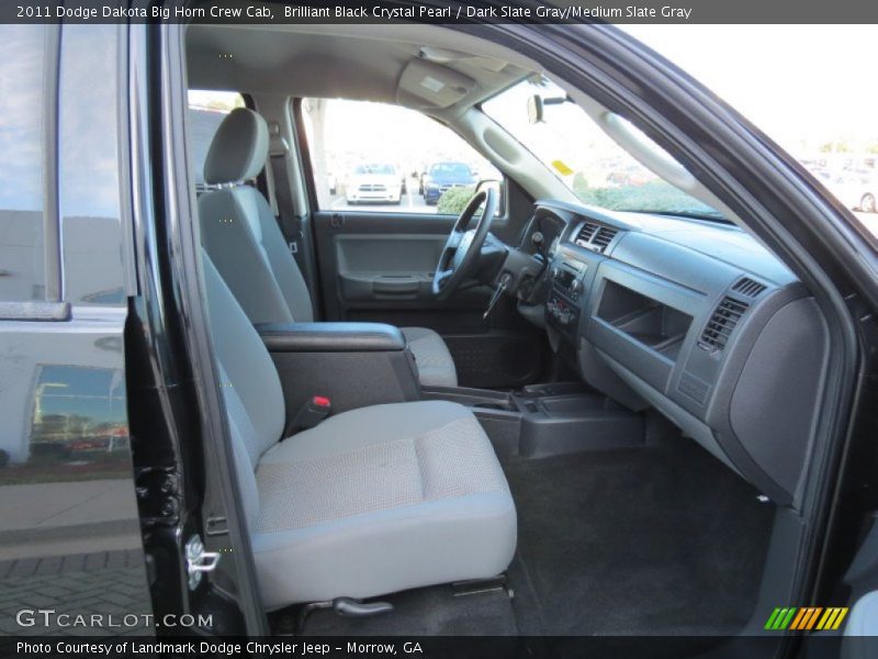 Brilliant Black Crystal Pearl / Dark Slate Gray/Medium Slate Gray 2011 Dodge Dakota Big Horn Crew Cab