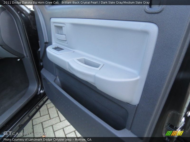 Brilliant Black Crystal Pearl / Dark Slate Gray/Medium Slate Gray 2011 Dodge Dakota Big Horn Crew Cab