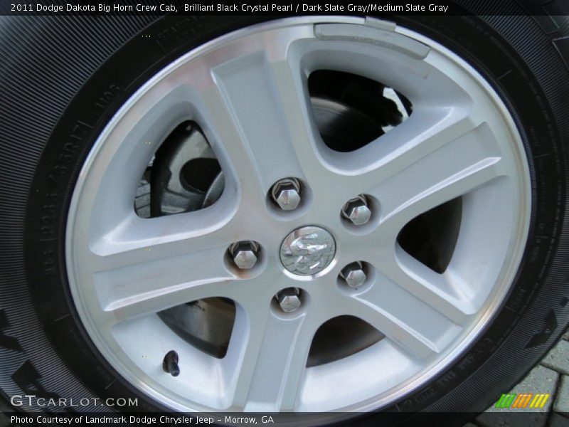 Brilliant Black Crystal Pearl / Dark Slate Gray/Medium Slate Gray 2011 Dodge Dakota Big Horn Crew Cab