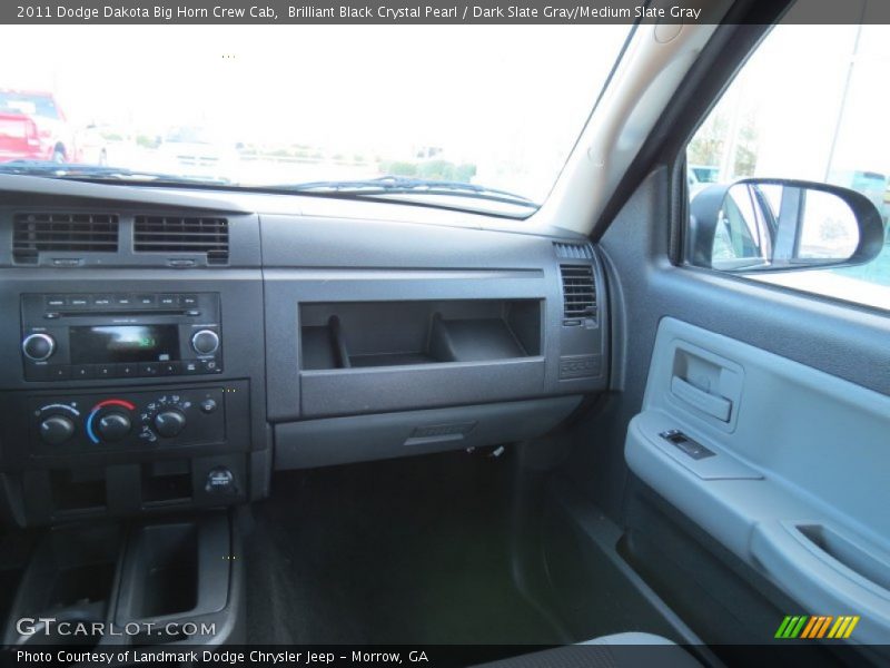 Brilliant Black Crystal Pearl / Dark Slate Gray/Medium Slate Gray 2011 Dodge Dakota Big Horn Crew Cab