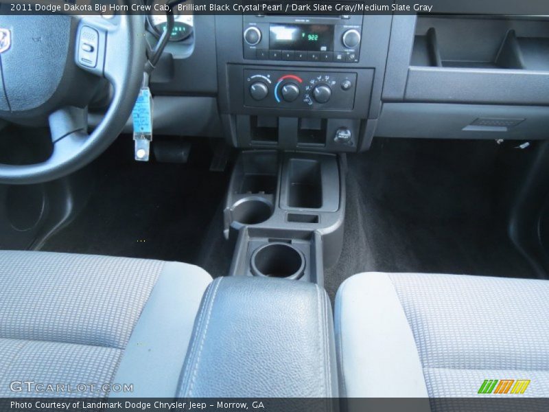 Brilliant Black Crystal Pearl / Dark Slate Gray/Medium Slate Gray 2011 Dodge Dakota Big Horn Crew Cab