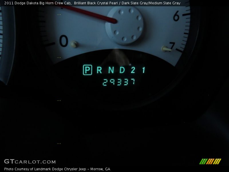 Brilliant Black Crystal Pearl / Dark Slate Gray/Medium Slate Gray 2011 Dodge Dakota Big Horn Crew Cab