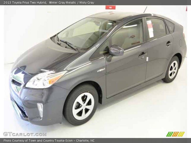 Winter Gray Metallic / Misty Gray 2013 Toyota Prius Two Hybrid