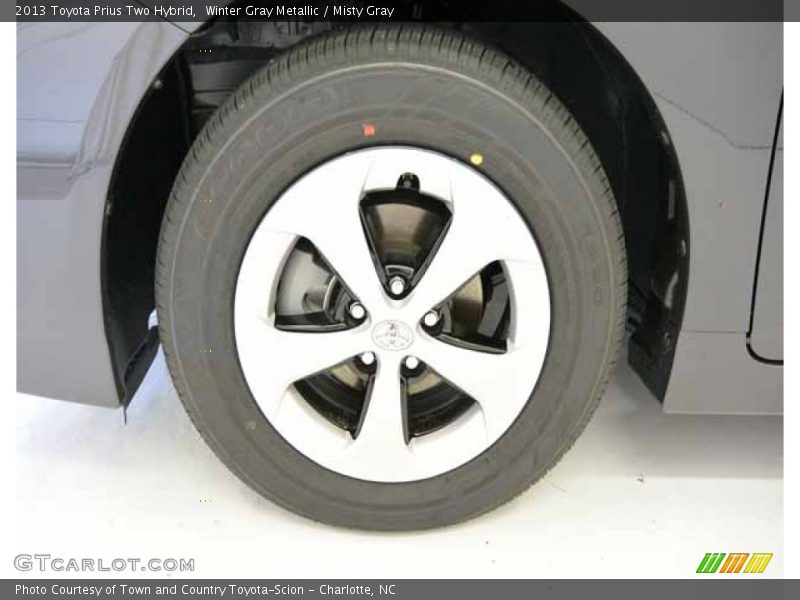 Winter Gray Metallic / Misty Gray 2013 Toyota Prius Two Hybrid